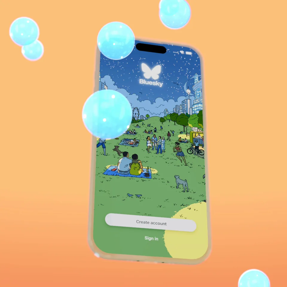 A React Native app posed on the 3D device stage